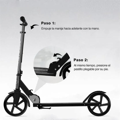 Scooter Monopatin Patineta Altura Ajustable y plegable en Acero para Jovenes