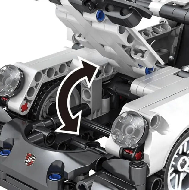 Set De Construcciónde Bloques armables con motivo Carro Porsche 911 con 450 Piezas