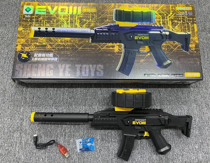 Pistola Hidrogel Evo III Realista Automática Recargable Juguete + 5.000 Bolas de Hidrolgel
