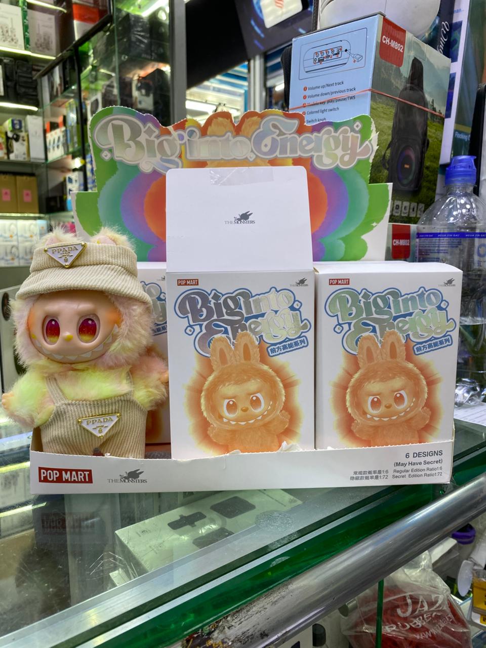 Labubu Ultima Generación Big Into Energy Popmart + Vestido Sorpresa