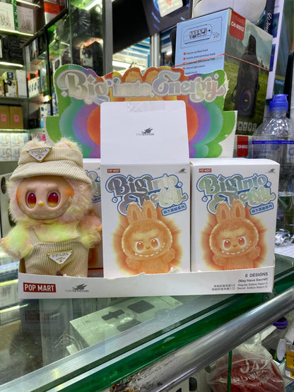 Labubu Ultima Generación Big Into Energy Popmart + Vestido Sorpresa