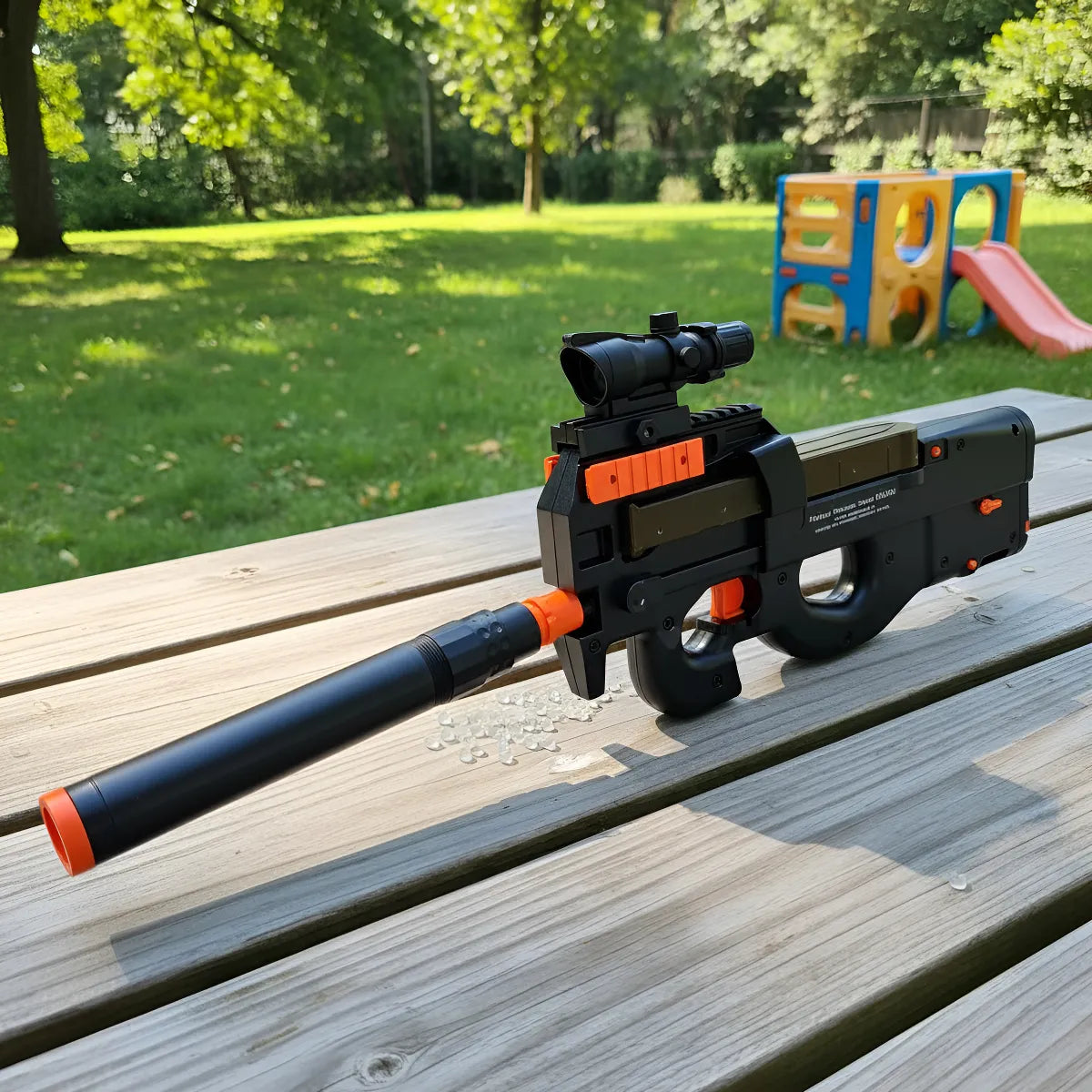 Pistola De Hidrogel P90 Eléctrica Automática Recargable