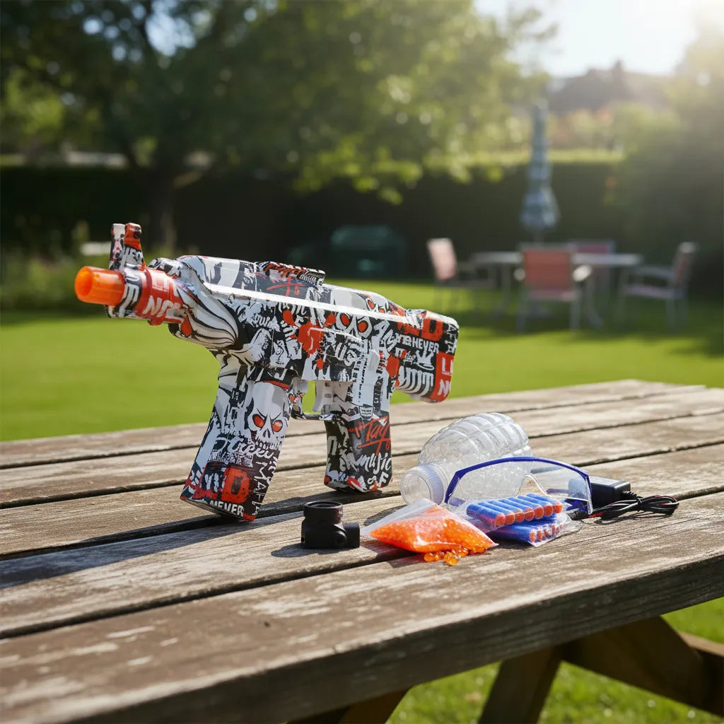 Pistola De Bolas De Hidrogel Automática Con Kid De Seguridad