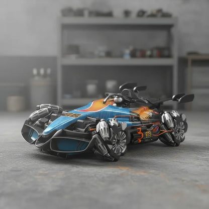 Carro a Control Remoto Hot Wheels Avenger Con Sensor De Mano Luces Led Y Humo