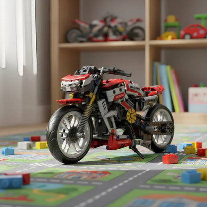 Set De Construcción de Bloques Armable Moto Deportiva Juguete con 467 Piezas