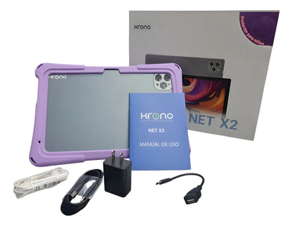 Tablet Net X2 con Android 15, 10 Pulgadas de Pantalla HD, 8gb Ram + 64gb + Forro Para niño y niña