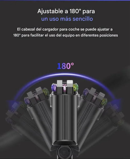 Cargador De Carro Carga Rápida + Humificador (ambientador)+ Proyector (luces Led)