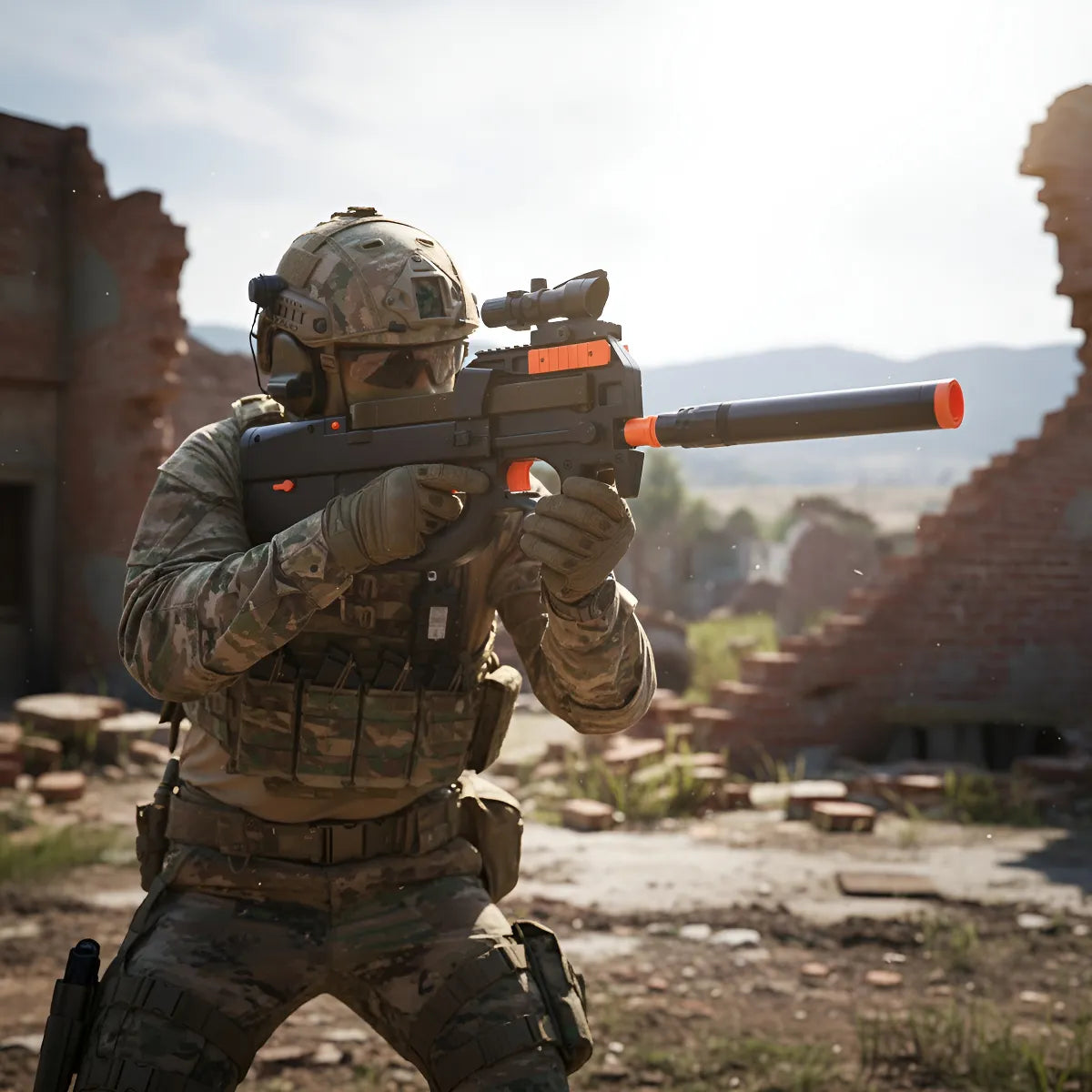 Pistola De Hidrogel P90 Eléctrica Automática Recargable