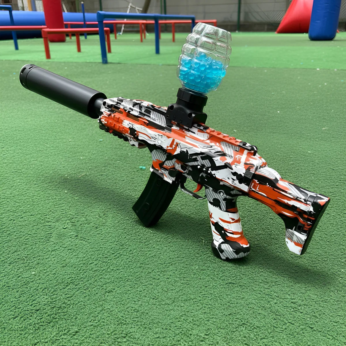 Pistola Bolas Gel Automática Orbis Hidrogel Juguete Ak47