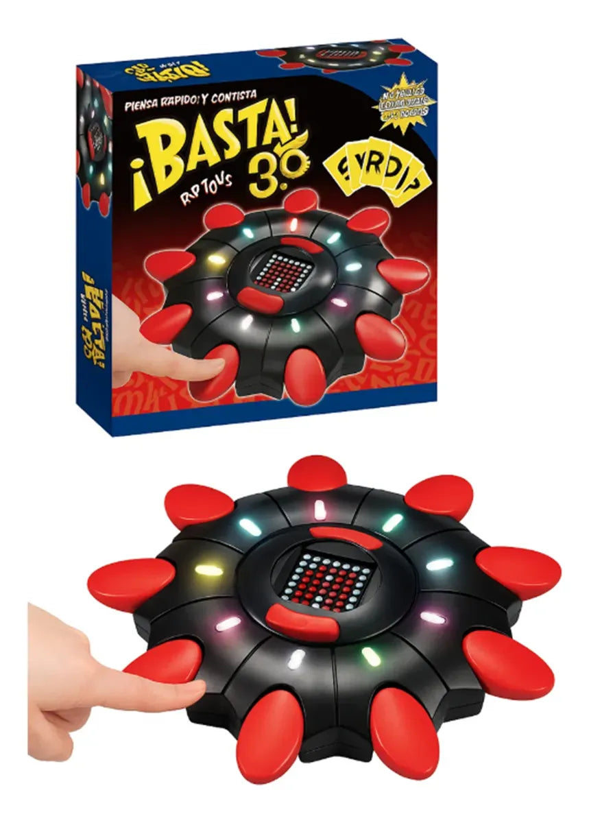 Combo Juego De Mesa Basta 3.0 Electrónico (ultima edición)  Didáctico + Gratis Cargador y 4 Pilas AA