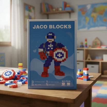 Set De Construcción Bloques Armatodos Jaco Blocks Mediano 1.320 piezas varios personajes