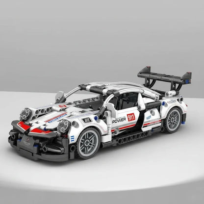 Set De Construcciónde Bloques armables con motivo Carro Porsche 911 con 450 Piezas