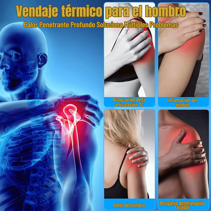 Hombrera Térmica Soporte Hombro Faja Inmovilizador Lesion Talla única se ajusta al cuerpo