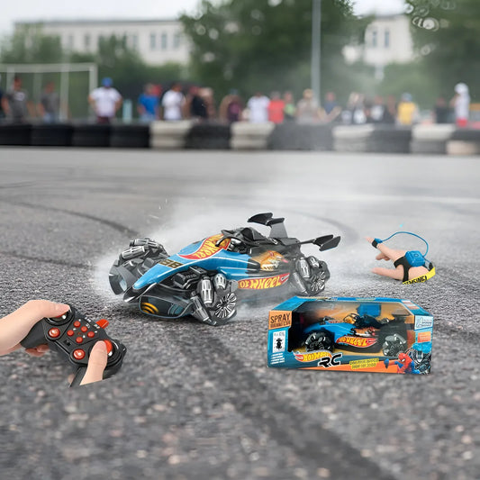 Carro a Control Remoto Hot Wheels Avenger Con Sensor De Mano Luces Led Y Humo