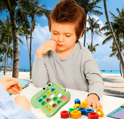 Juguete Rompecabezas Figuras Geométricas y Color Cognición Infantil