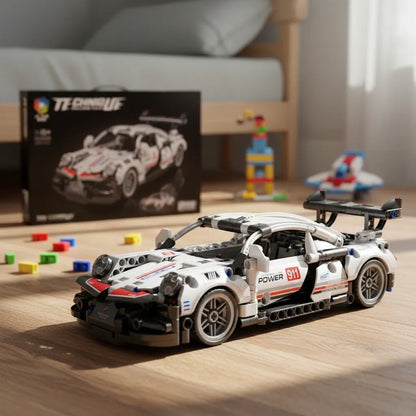 Set De Construcciónde Bloques armables con motivo Carro Porsche 911 con 450 Piezas