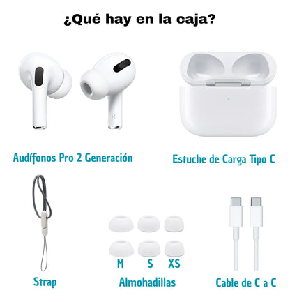 Audífonos Auriculares  Pro 2 Compatibles Con Iphone Y Android