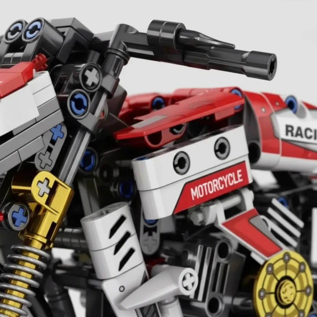 Set De Construcción de Bloques Armable Moto Deportiva Juguete con 467 Piezas
