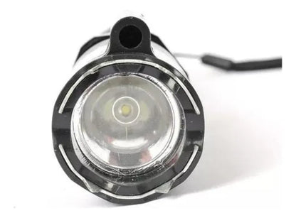 Linterna Taser Y Laser de color Negro Luz Blanca