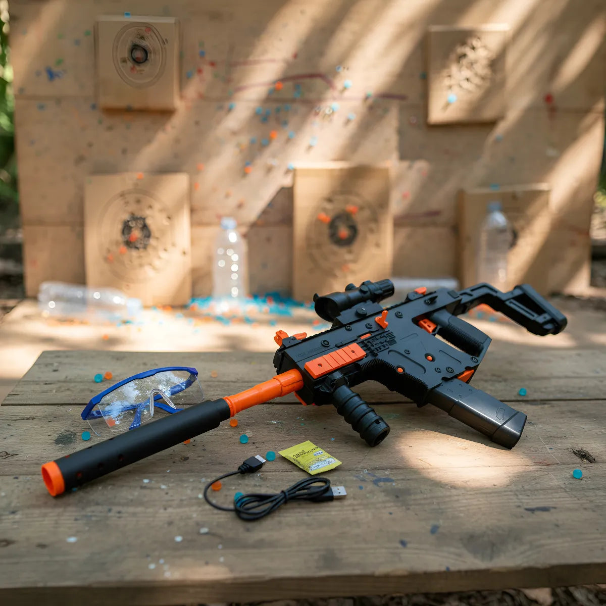 Pistola Hidrogel Recargable Juguete +  Gratis Kid De Seguridad y munición