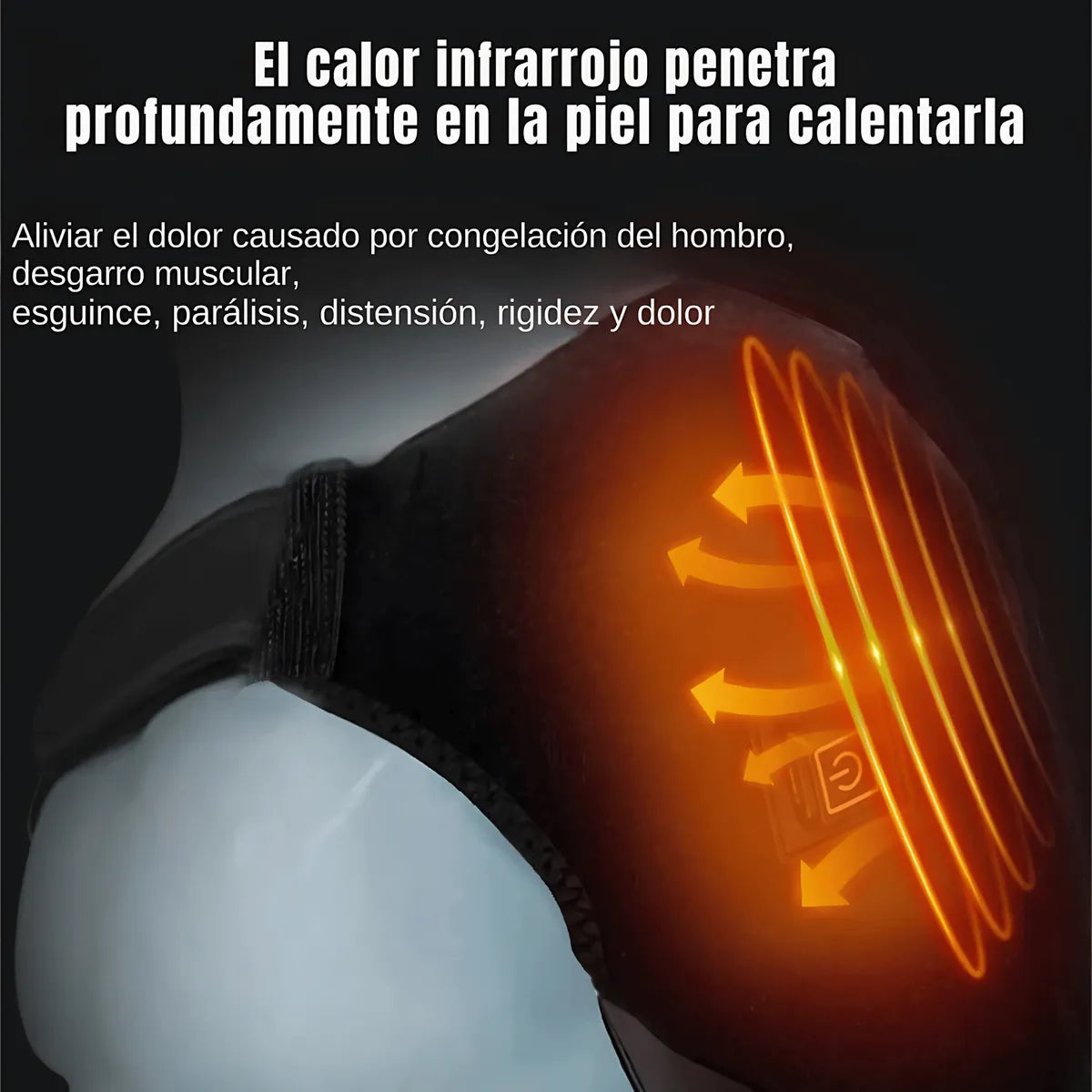 Hombrera Térmica Soporte Hombro Faja Inmovilizador Lesion Talla única se ajusta al cuerpo