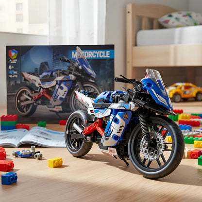 Set De Construcción armable en bloques Moto Carreras Juguete de 426 Piezas