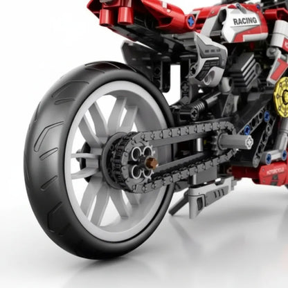 Set De Construcción de Bloques Armable Moto Deportiva Juguete con 467 Piezas