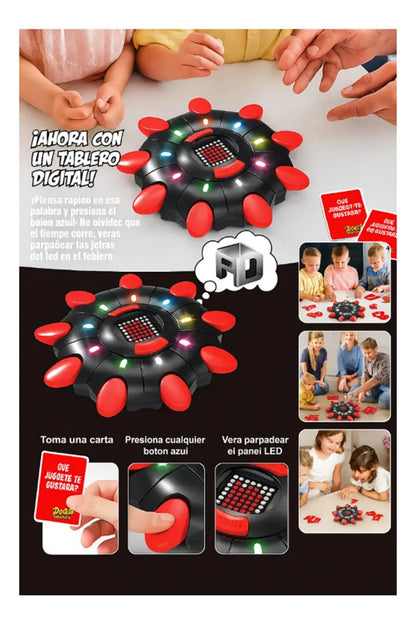 Combo Juego De Mesa Basta 3.0 Electrónico (ultima edición)  Didáctico + Gratis Cargador y 4 Pilas AA