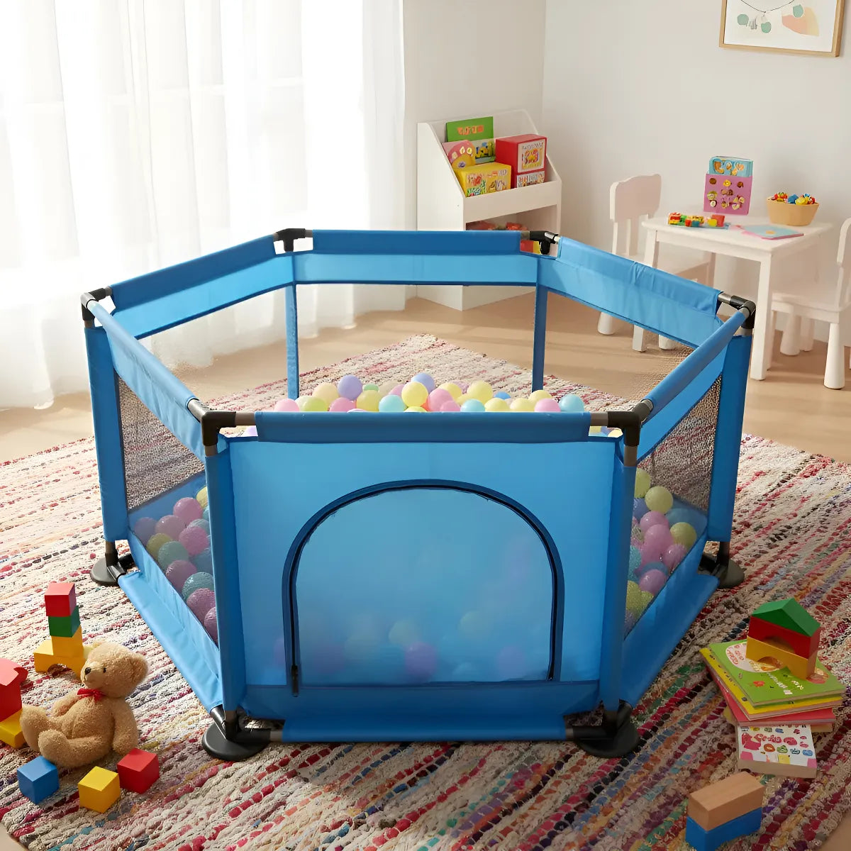 Piscina De Pelotas Niños Carpa Infantil 30 Pelotas Juegos Para Niño Y Niña Colores Variados