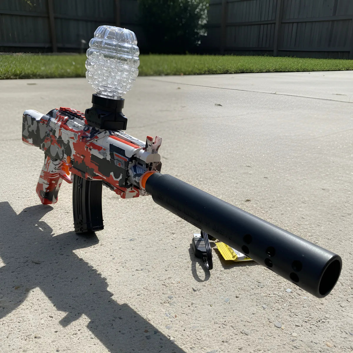 Pistola Bolas Gel Automática Orbis Hidrogel Juguete Ak47