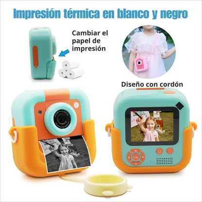 Cámara Digital Con Impresora Instantánea Imagen Y Video B/N