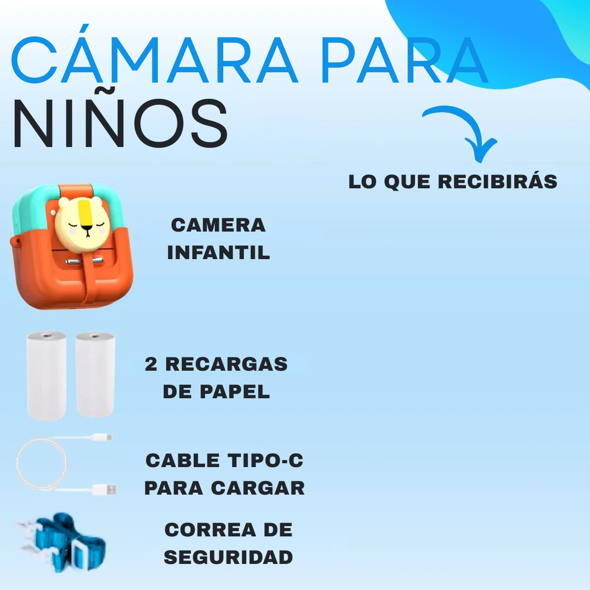 Cámara Digital Con Impresora Instantánea Imagen Y Video B/N
