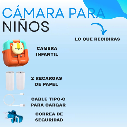 Cámara Digital Con Impresora Instantánea Imagen Y Video B/N