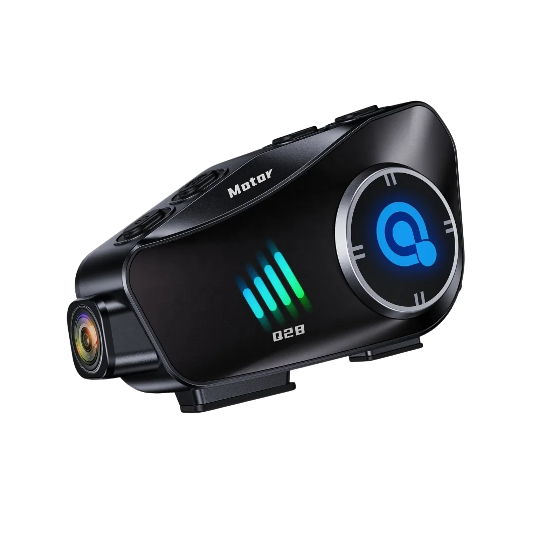 Intercomunicador Casco Moto Cámara Full HD Resistencia Agua