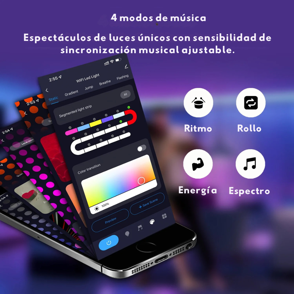 Cinta Led Luz Decorativa Neon Rgb Manguera 5 Mts Para interores y exteriores