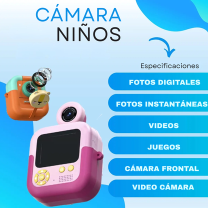 Cámara Digital Con Impresora Instantánea Imagen Y Video B/N