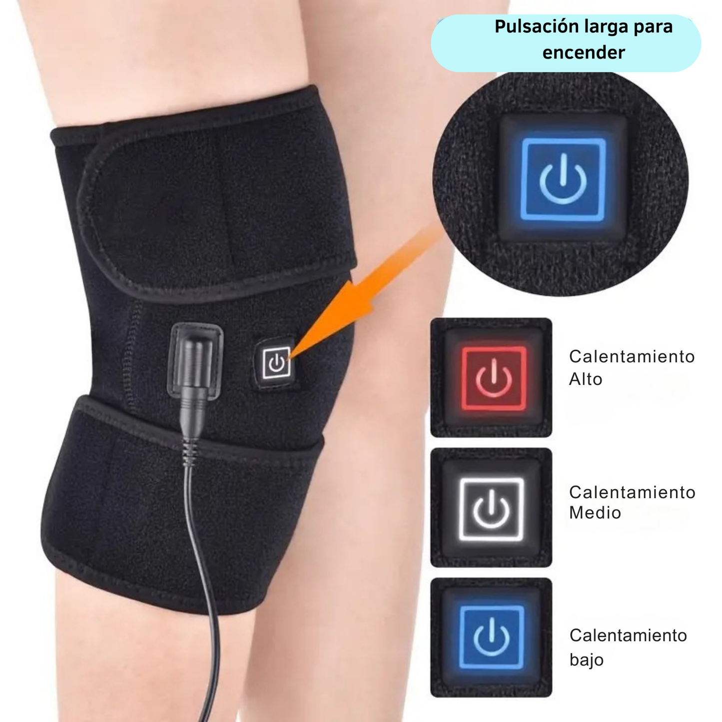 Rodillera Térmica Eléctrica, Terapia De Calor Dolor Lesión Universal ajustable
