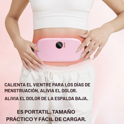Cinturon Térmico Eléctrico Recargable Alivia Cólicos con función vibradora