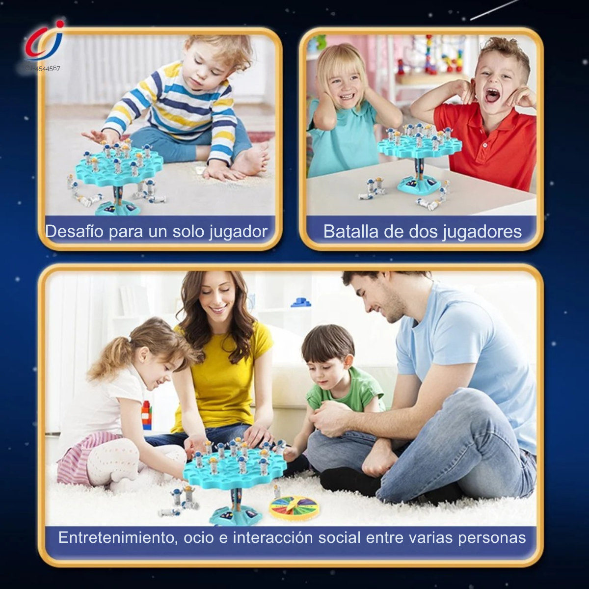 Juego De Mesa Educativo De Equilibrio Astronauta Interactivo