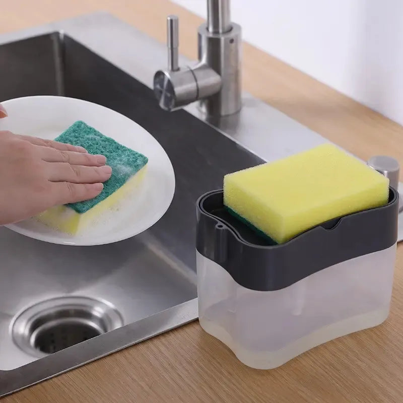Dispensador de Jabón Liquido con esponja