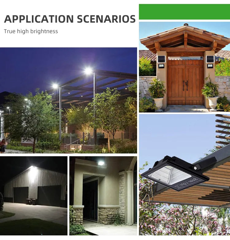 Reflector Led Luz Solar Control Remoto con Sensor de Movimiento 100W