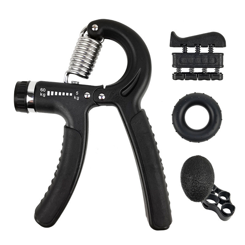 Kit De Fortalecimiento De Manos Y Antebrazo Gym 60k Negro