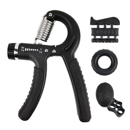 Kit De Fortalecimiento De Manos Y Antebrazo Gym 60k Negro