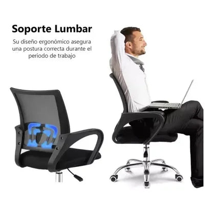 Silla Ejecutiva Para Oficina Ergonomica Espaldar Escritorio