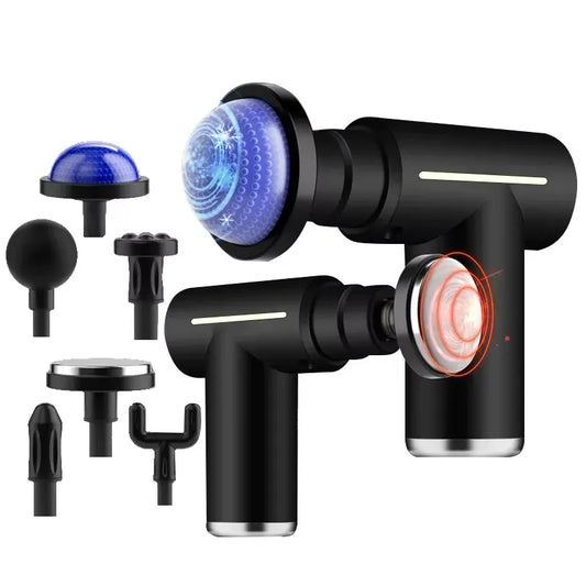 Masajeador Muscular Eléctrico Pistola Calor Frio 6 Cabezas