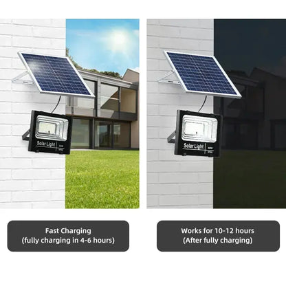 Reflector Led Luz Solar Control Remoto con Sensor de Movimiento 100W