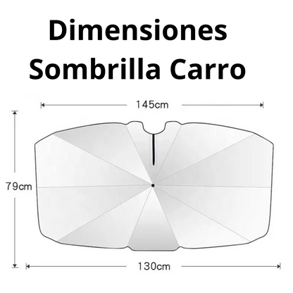 Sombrilla Parasol Carro Protección Solar 140x80 Cms