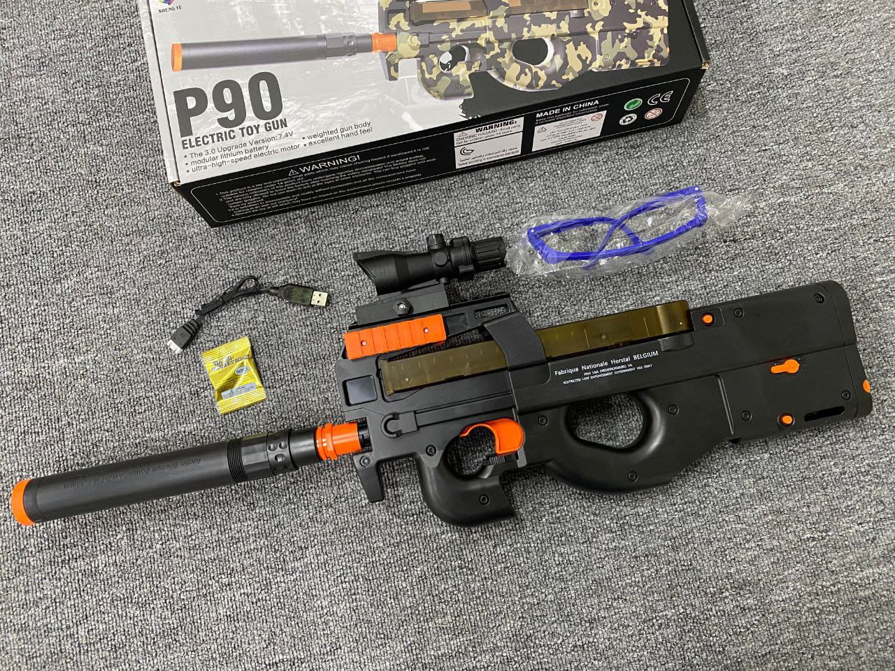 Pistola De Hidrogel P90 Eléctrica Automática Recargable