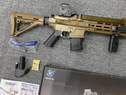 Pistola De Hidrogel Automática AR57 + 5.000 bolas de hidrogel + Kid de Seguridad
