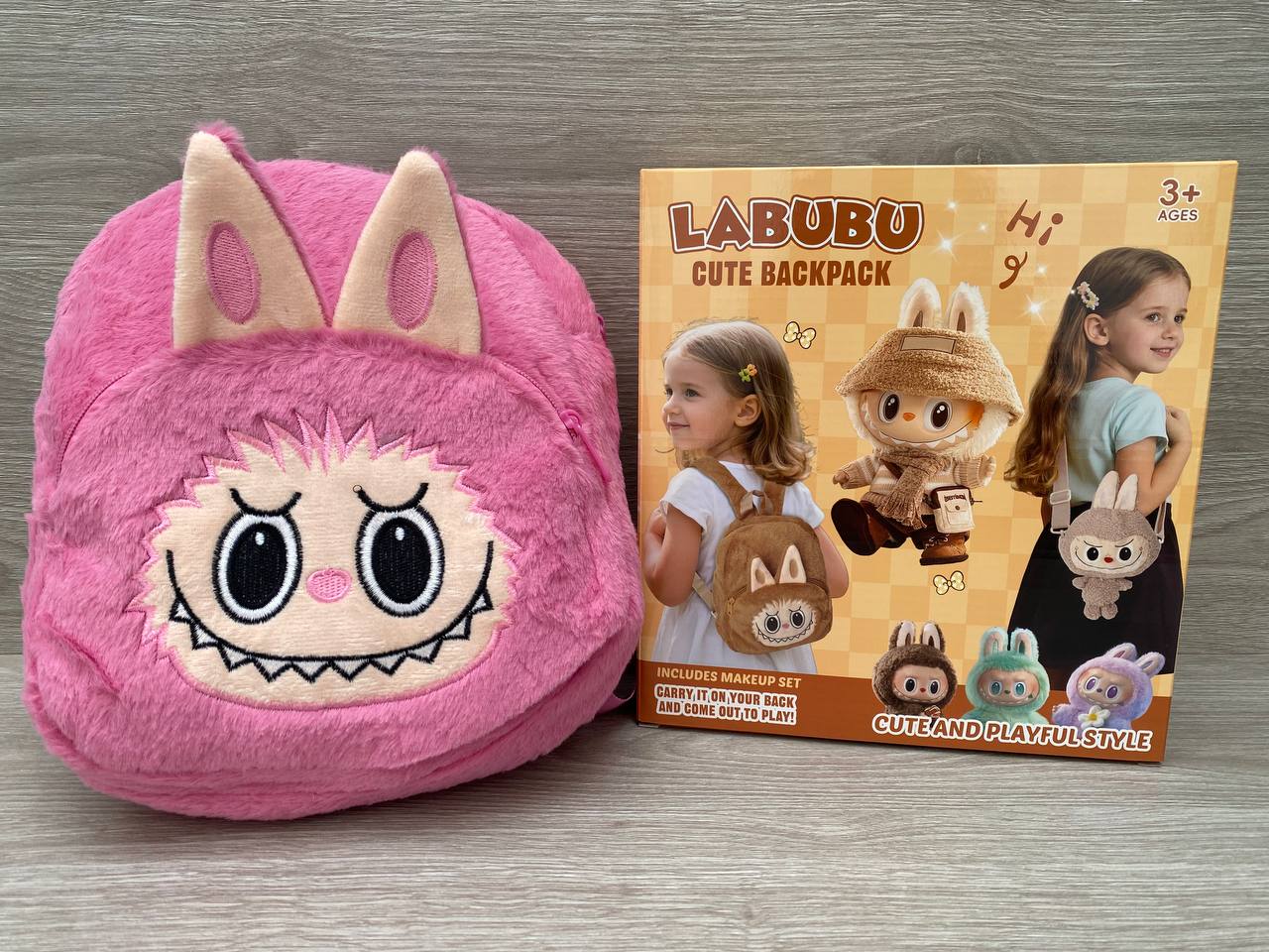 Bolso Maleta De Labubu + Kit De Maquillaje Para Niña Regalo